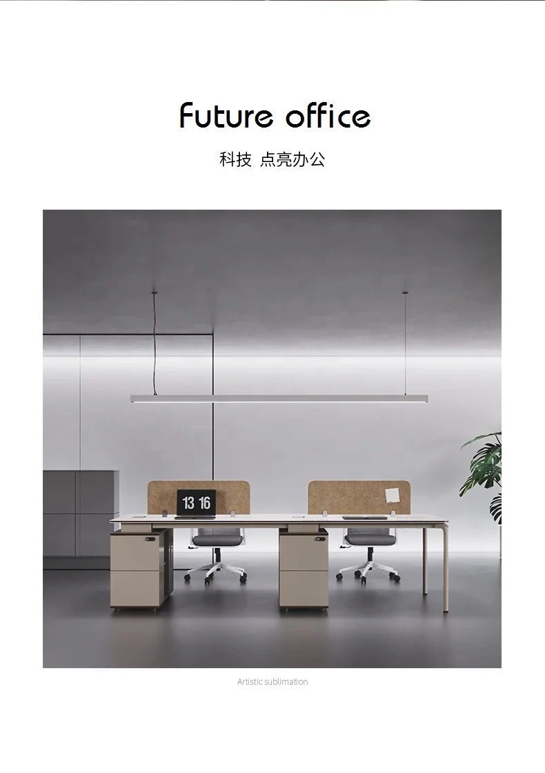 Foshan Factory wholesale Modern Office furniture Office Table Staff Desk Workstation Partition Modular Office Furniture