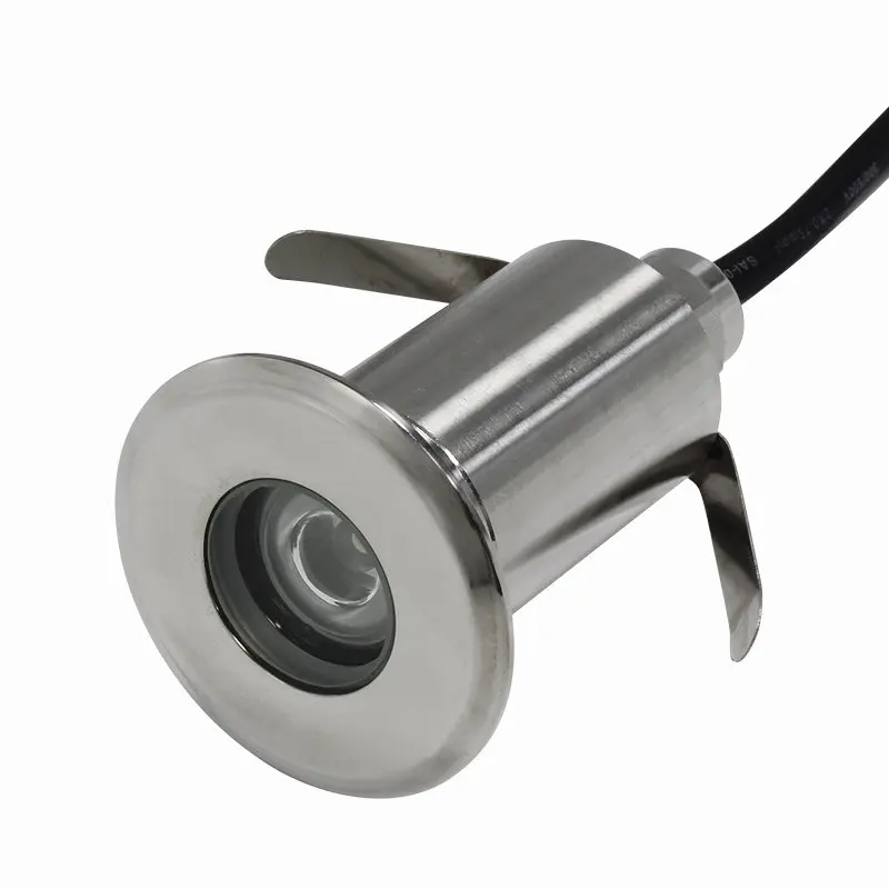 316L Stainless Steel 24V 3W Recessed IP68 Waterproof Led Underwater Lighting