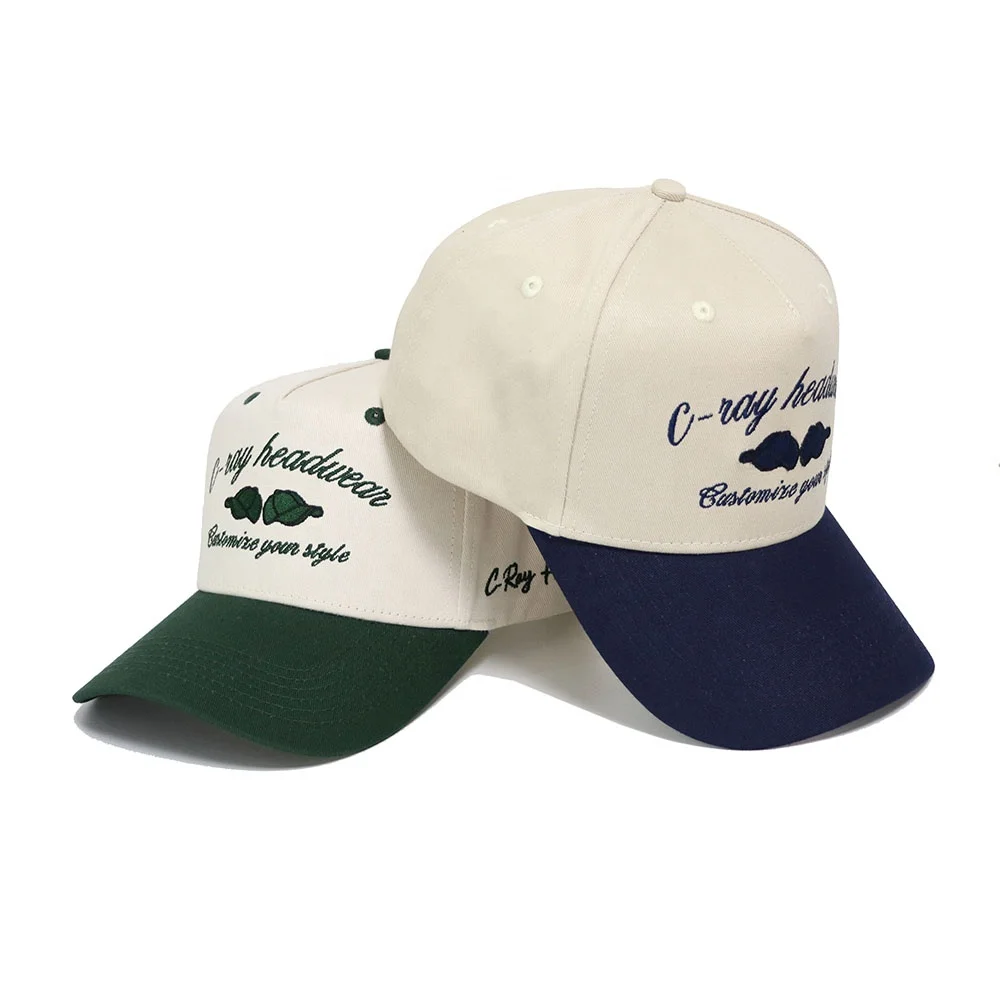 Wholesale Embroidered Hats 5 Panel Summer Performance Golf hat Custom sport riding group caps men manufacturer old school cap