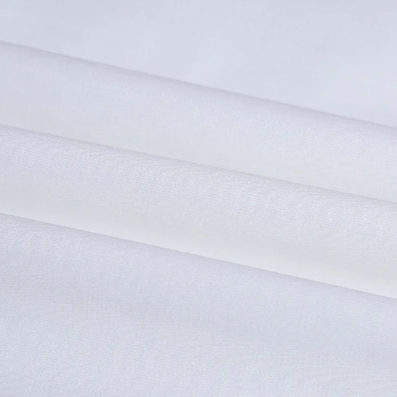 White 100% combed cotton yarn 300cm wide sheet fabric  plain cotton fabric rolls