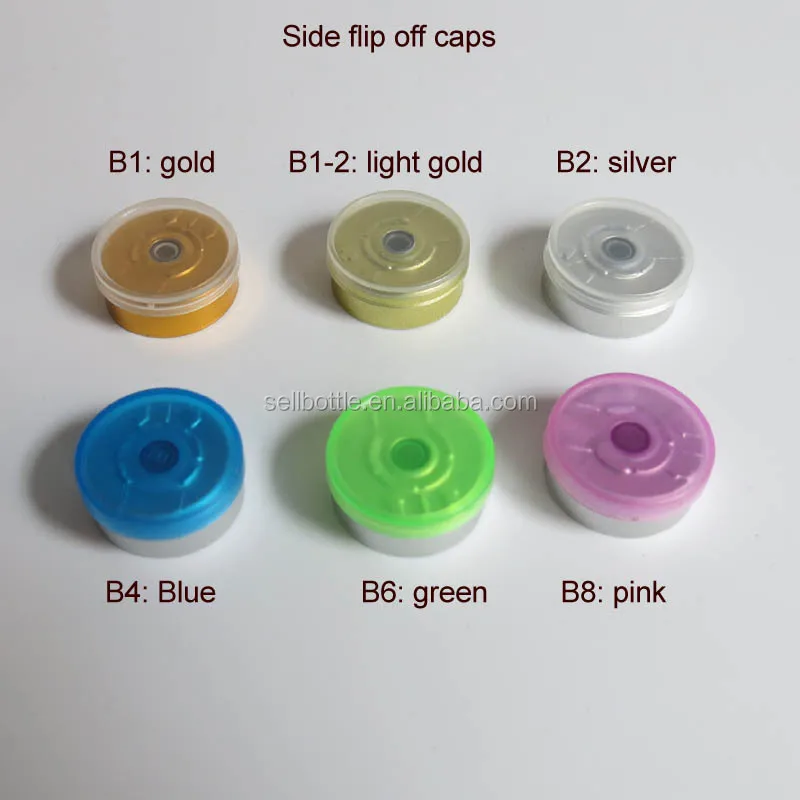Hot 10ML Clear Injection Vial 10CC Medicine Glass Bottle With Different Color Flip Off Cap For Steroid 2250