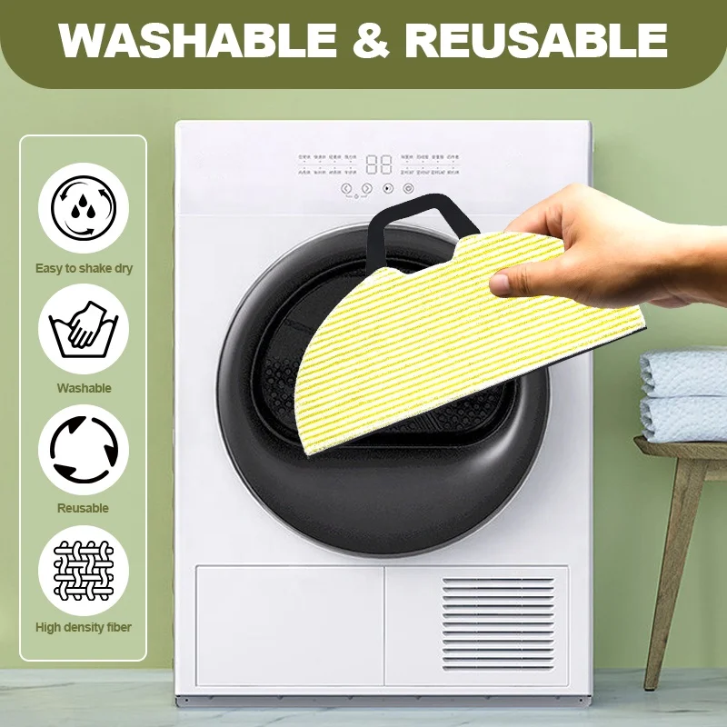Factory Direct Reusable Rags Compatible with Shark RV2410WD Vacuum Mop Replacement Pads Microfiber Mop Pad