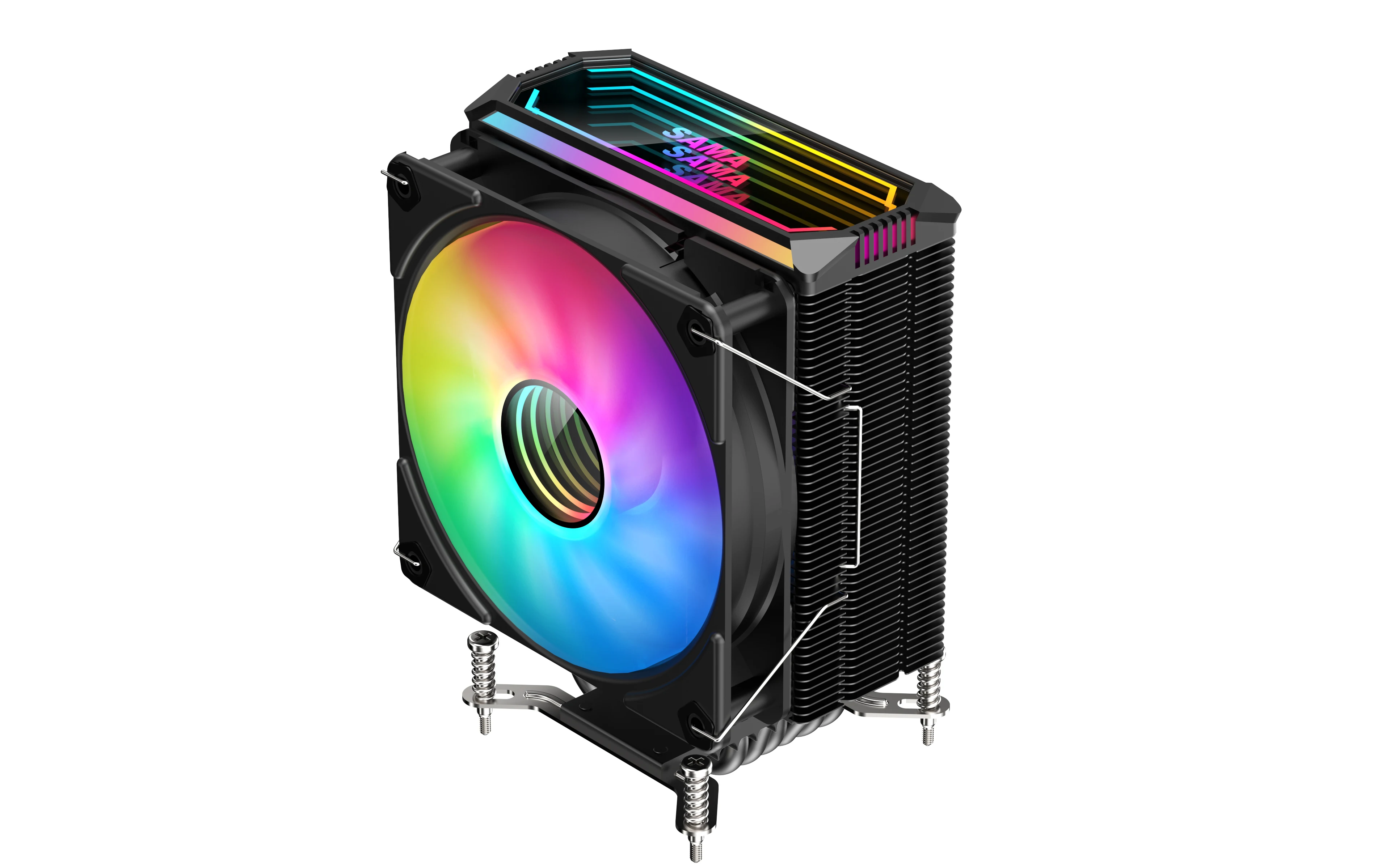 SAMA 6 Heat Pipes CPU Cooler 120mm PWM 4 Pin PC Radiator quiet for Intel LGA 1700 1200 1150 1151 1155 AMD AM4 AM5 CPU Cooling F