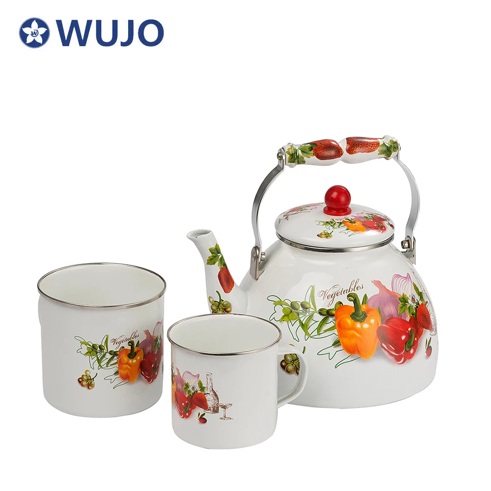 WUJO эмалированный портативный чайник для продажи