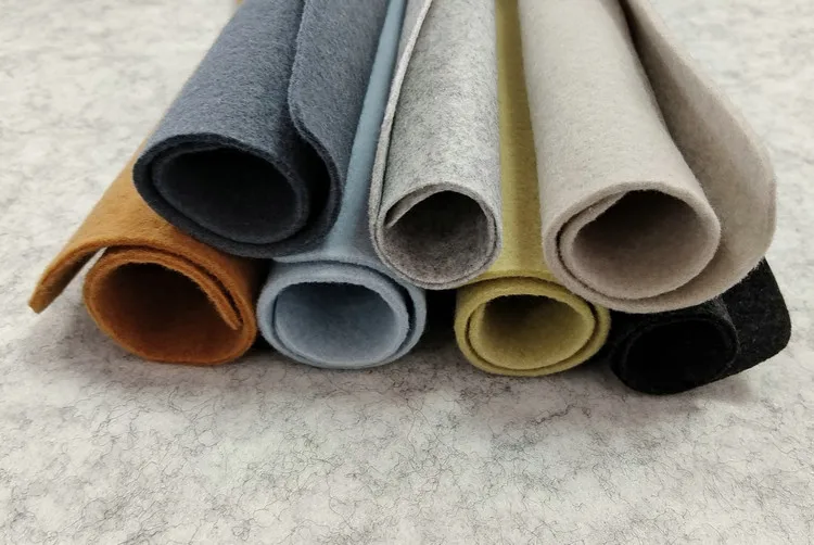 High Quality Home Decor Felt Fabric Handmade Artificial Flowers Raw Material PET Needle Punch Non Woven With Any Color