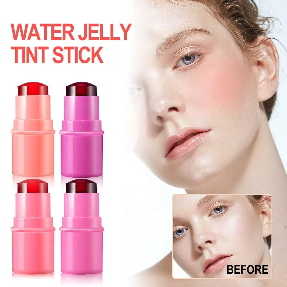 Moisturizing Natural Lip And Cheek Stain Jelly Blush Lip Tint Lip Blush Jelly Tint Blusher Powder