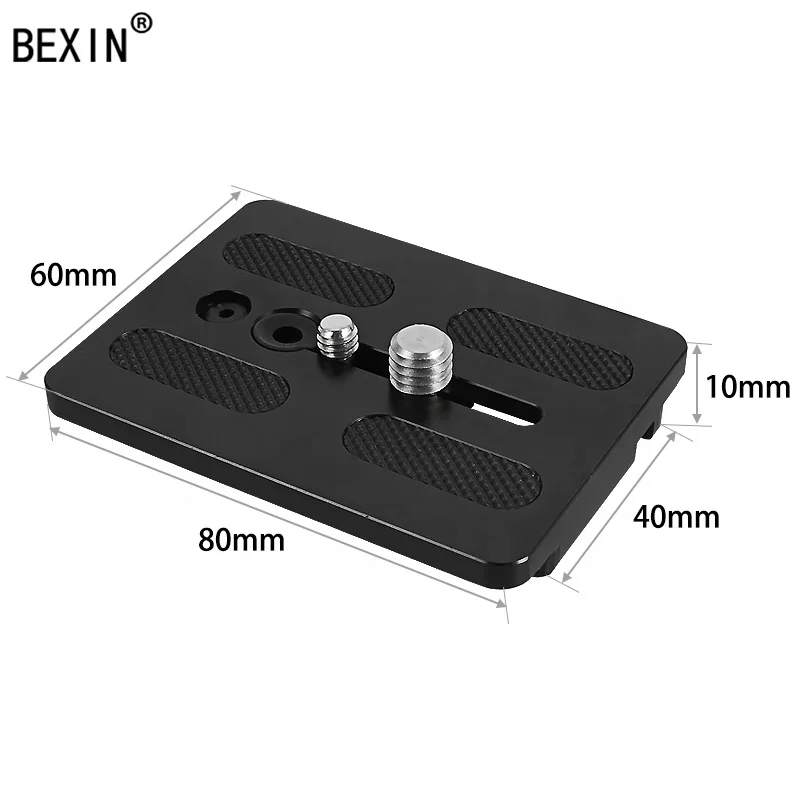 BEXIN tripod camera accessories Aluminum WF 717 Quick Release Board Mount dslr camera Sliding Plate For weifeng Fluid Head