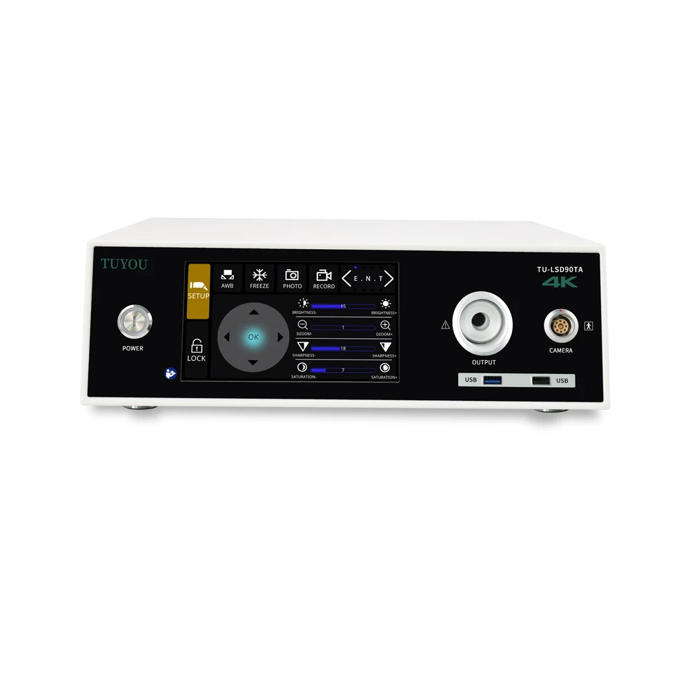Tuyou 4K Medical Portable Endoscope Camera With Monitor Led Light Source Imaging System and Recorder Function