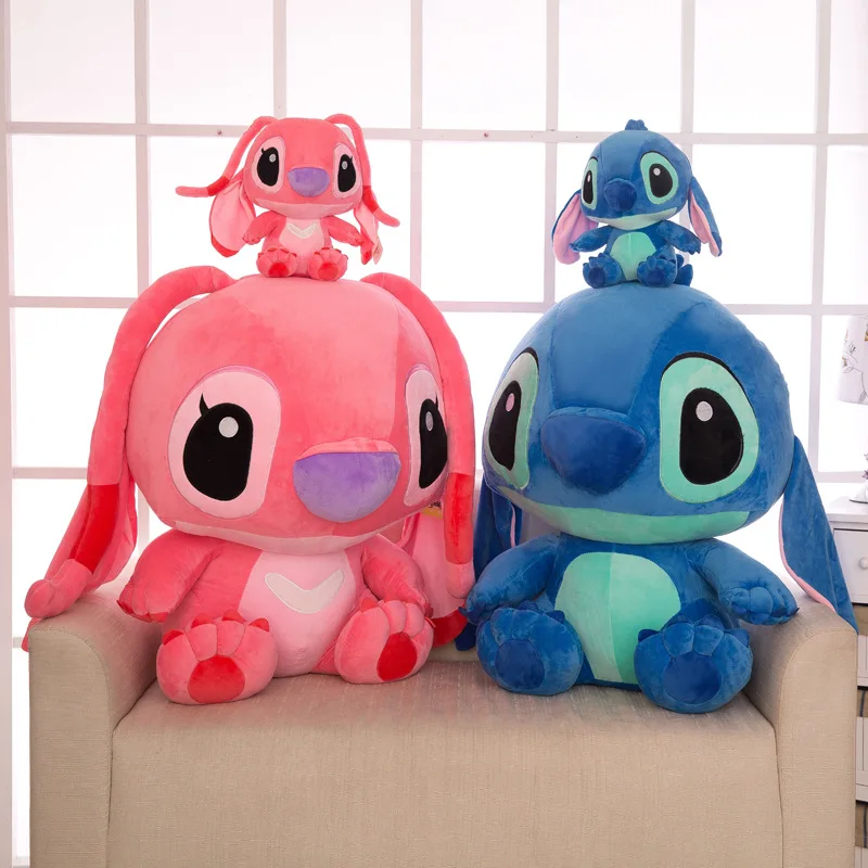 Popular Cute Stitch Stuffed Animals Children Pillow Doll Kids Gifts Cartoon Character Stitch Plush Animal Toys for Boys Girls