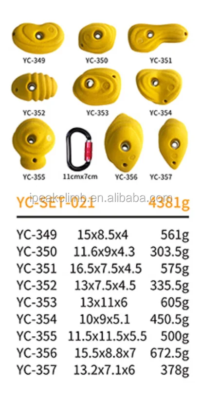 
sturdy construction rock climbing holds 