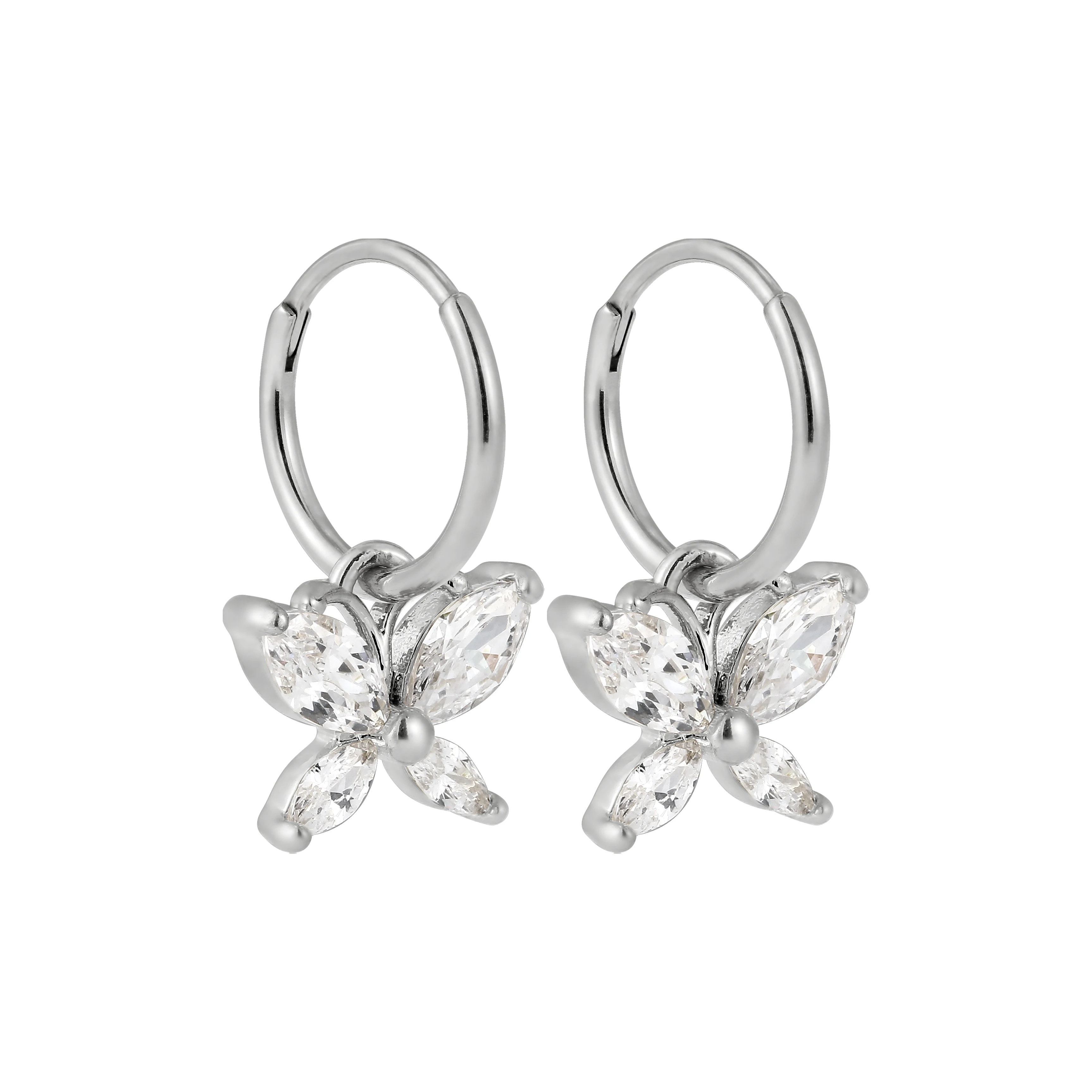 Custom stainless steel fancy dragonfly butterfly nose ring earring belly ring body piercing jewelry earrings