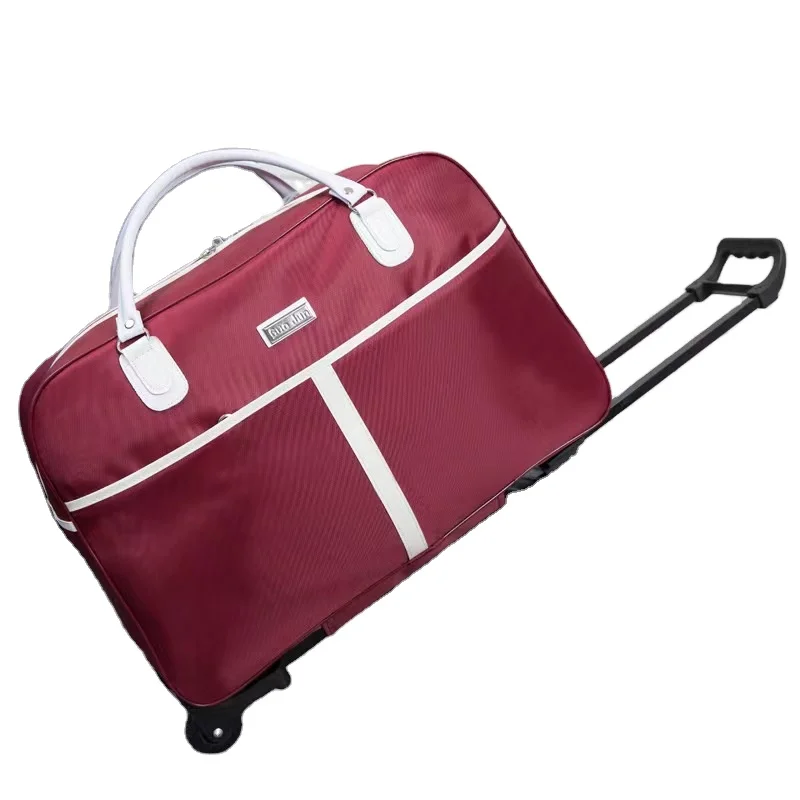 Designer Personalized Woman holiday Rolling Duffle Bags Travel Luggage Wheeled Trolley Duffel Bags With Wheels