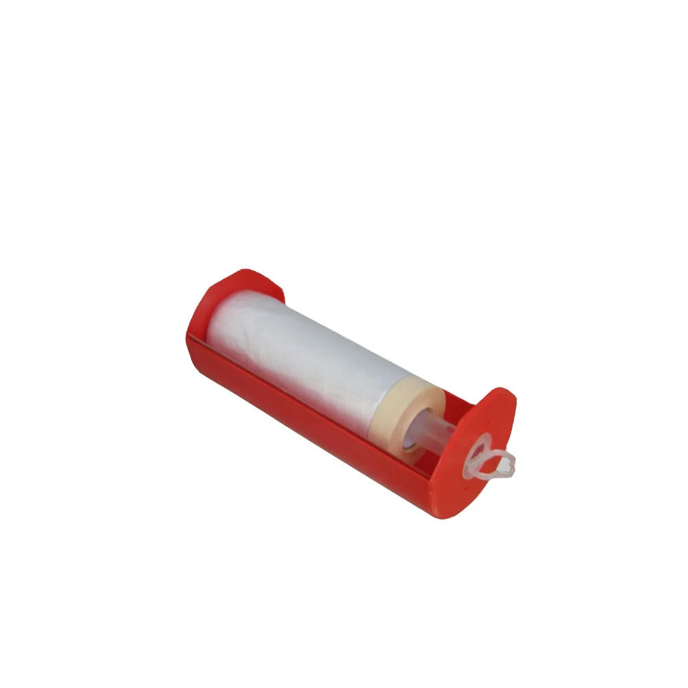 
DIY auto paint clear plastic masking film with adhesive pre-taped masking tape 