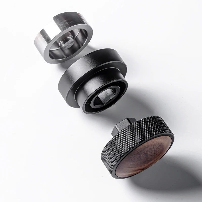 51 мм 53 58 35 грецкий орех деревянный колпачок гравитационная сила нержавеющая сталь эспрессо кофе трапер и дистрибьютор