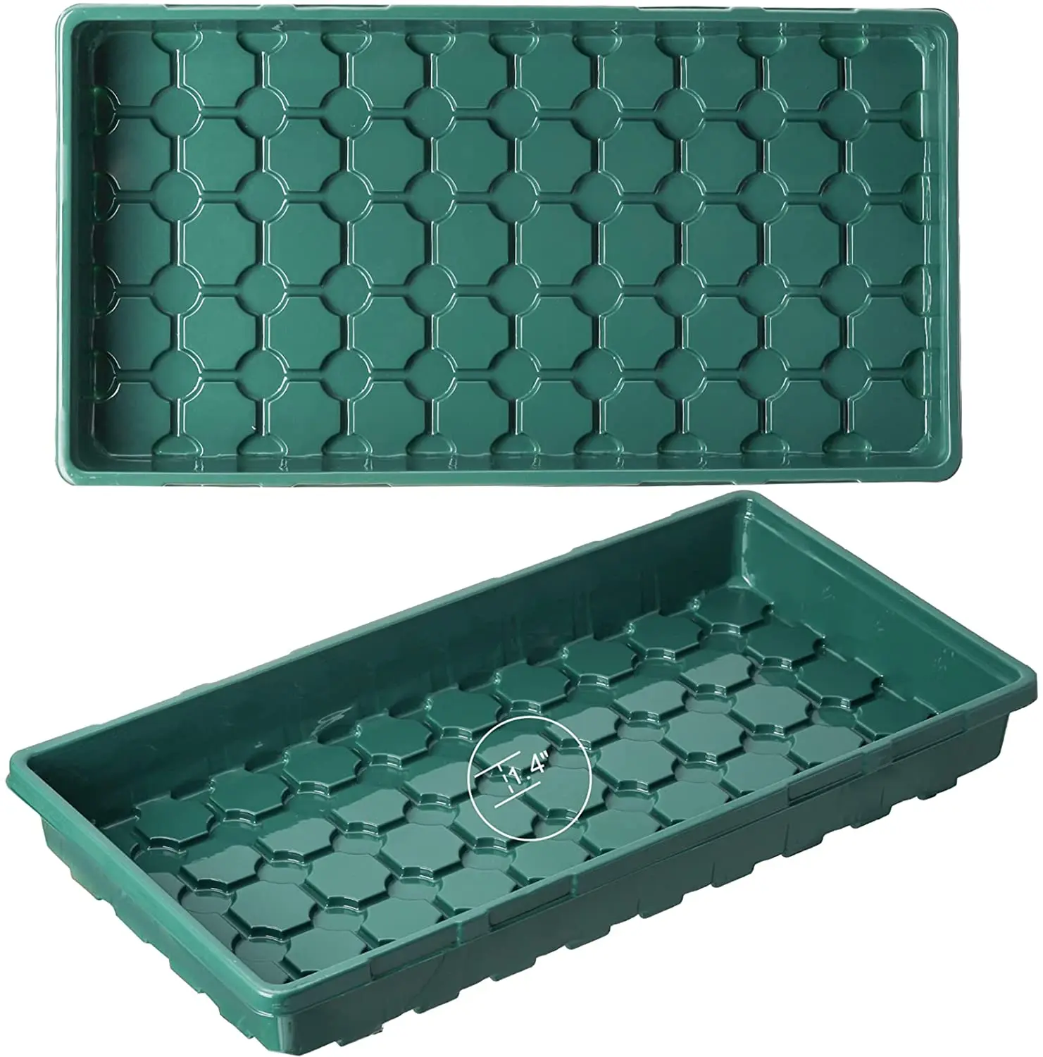 Seed Starter Tray with Humidity Dome and Base, 144 Cells Adjustable Seedling Nursery Clone Tray, Garden Propagator