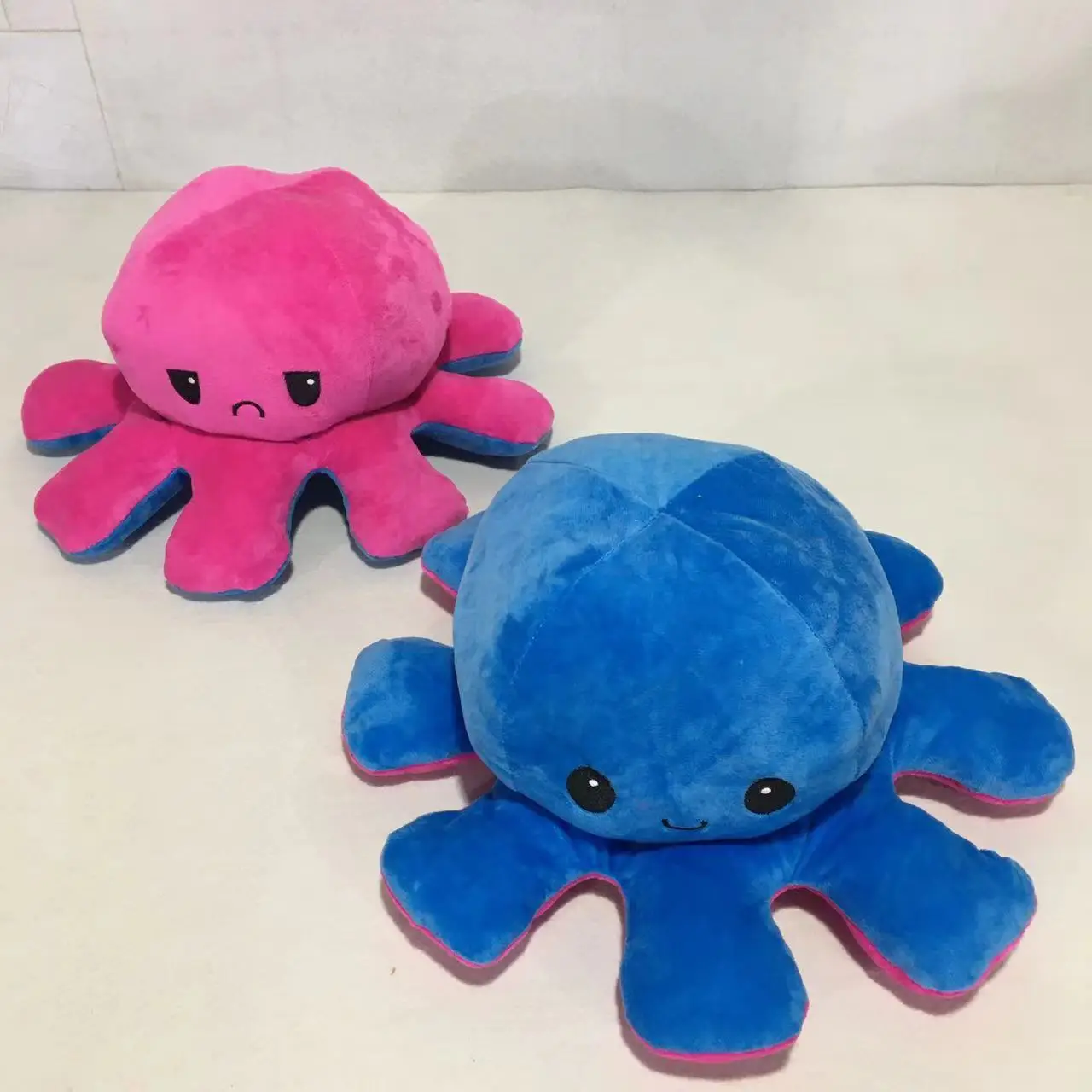 Custom Soft Animal Flip Plush Toy Stuffed Animals Toys Cute Plush Cartoon Doll Octopus Flip Reversible Octopus Plush Bed Pillows