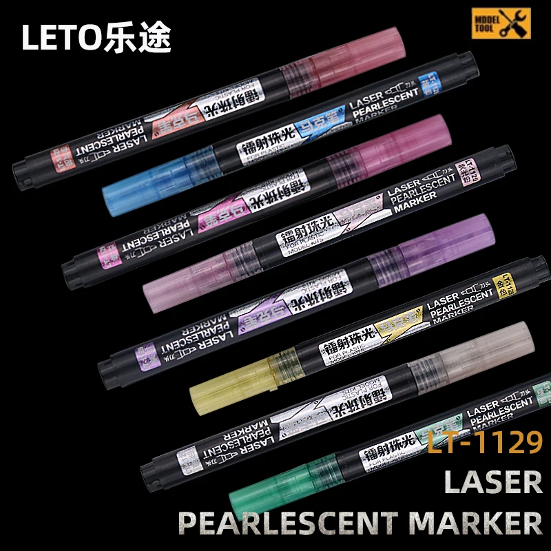 Water proof pearlescent glitter coloring paint markers pens decorative graffiti art markers for ornamentation