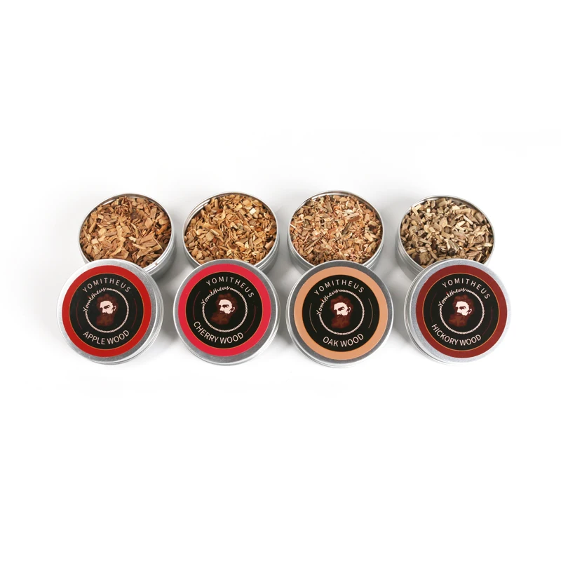 Деревянные чипсы для коктейля коптильни 4 упаковки пекан вишня дуб яблоко древесные напитков Коктейльные кнут