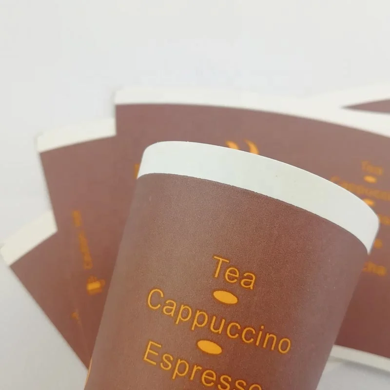 
Factory direct sales pe coated paper rolls for paper cups coated fan roll Best Price Good Quality Custom Printed Paper Cup Fan 
