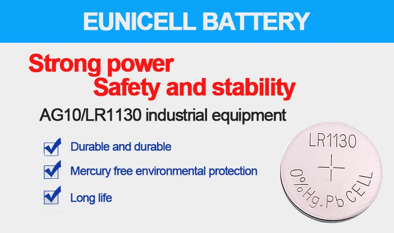 AG10 LR54 LR1130 1 5 в кнопочная щелочная батарея для часов