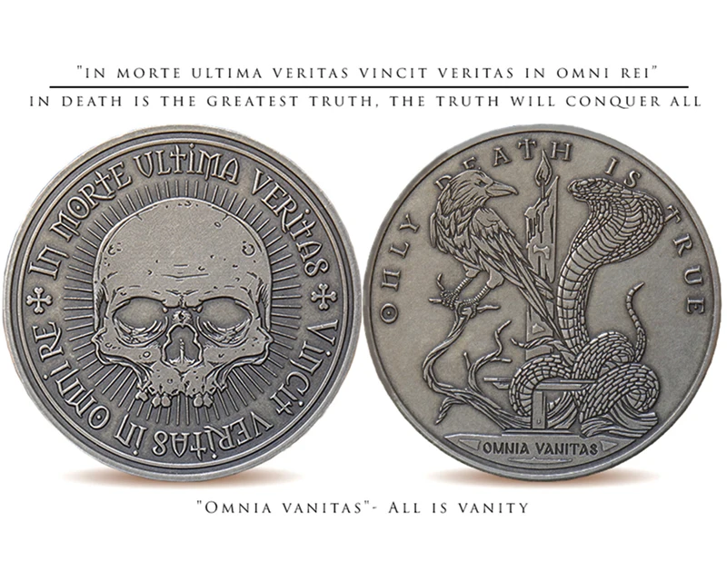 Коллекционер токенов Хобо никелевые ветеранские монеты кордкосовый EDC монета смерти серебряный медальон