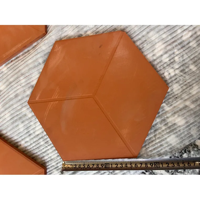 Противоскользящий дверь пол Красного глиняного шестиугольная керамическая