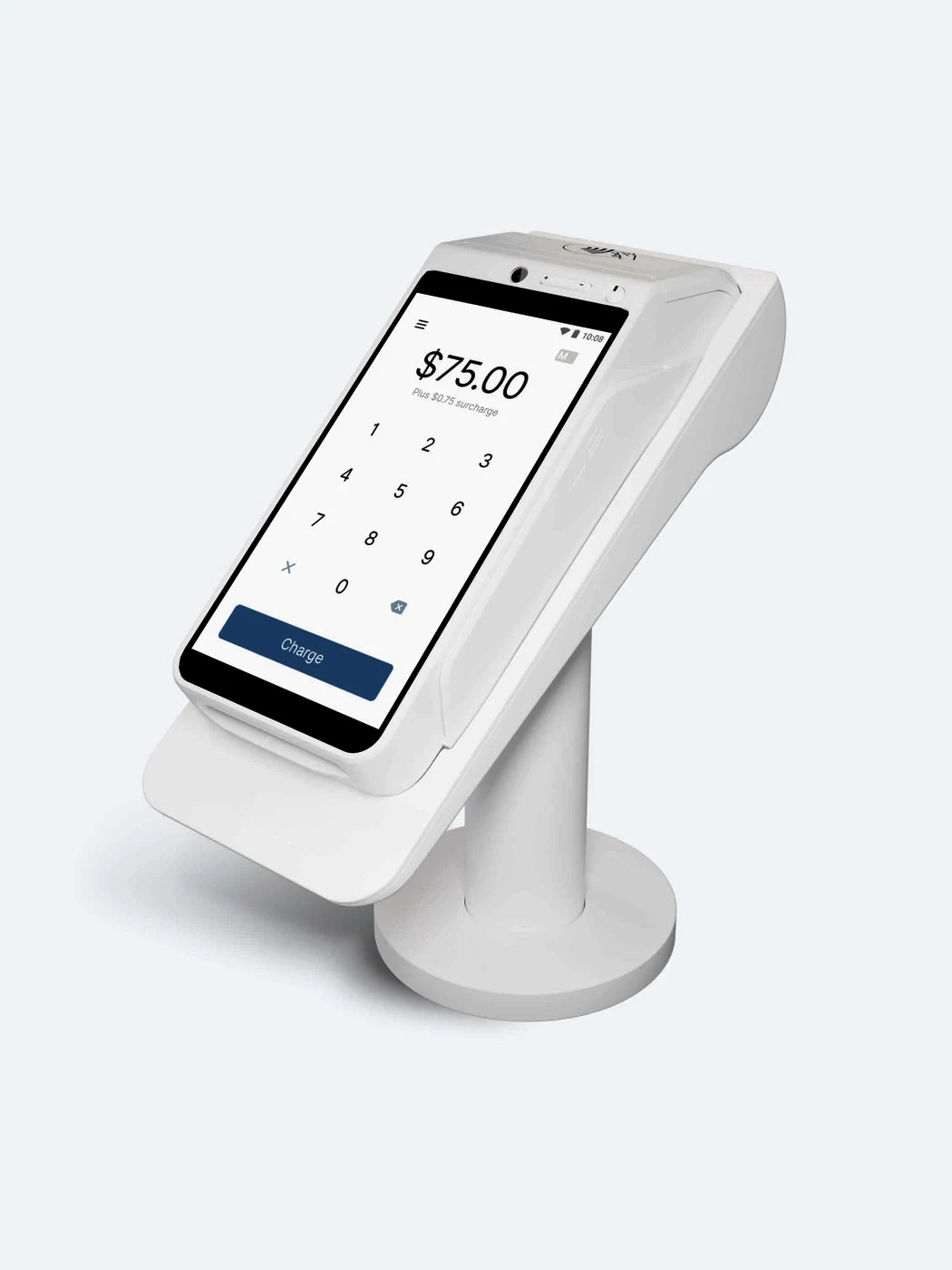 Custom USB Embedded Chargeable POS Terminal Stand POS Machine Base Supporting Retail POS System for NEWPOS NEW9220