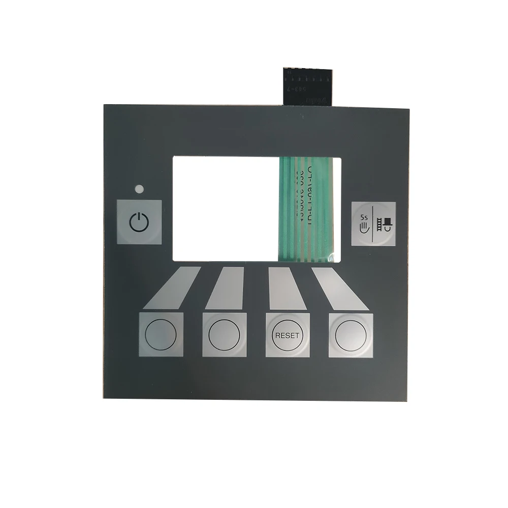 Customized thermostable flexible touch screen tactile buttons membrane switch vivid alphanumeric keypad