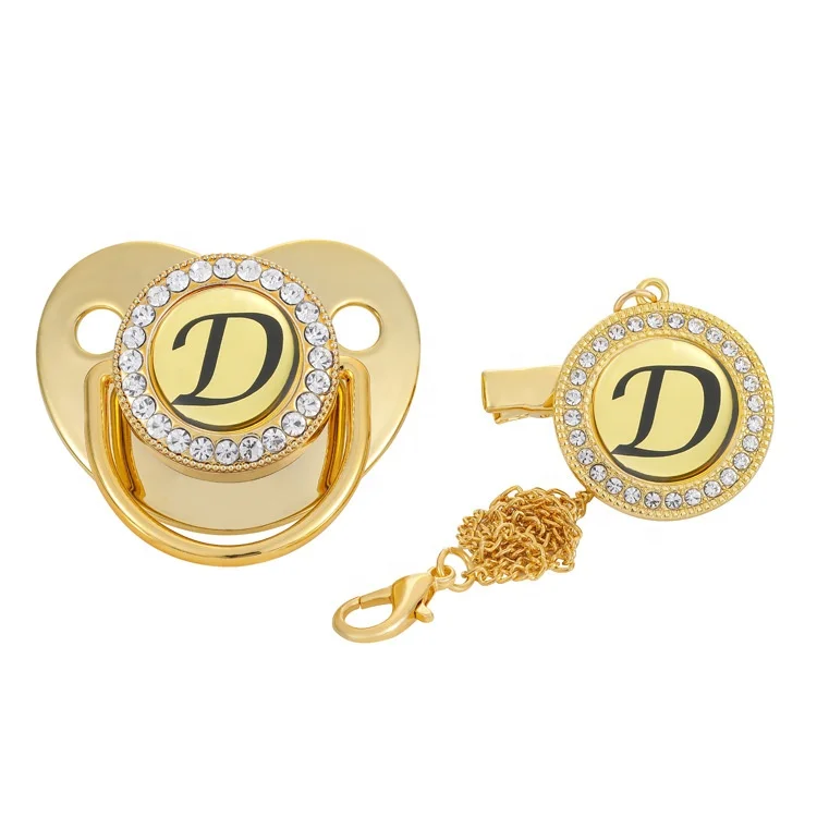  Custom personalized funny gold toddler baby bling