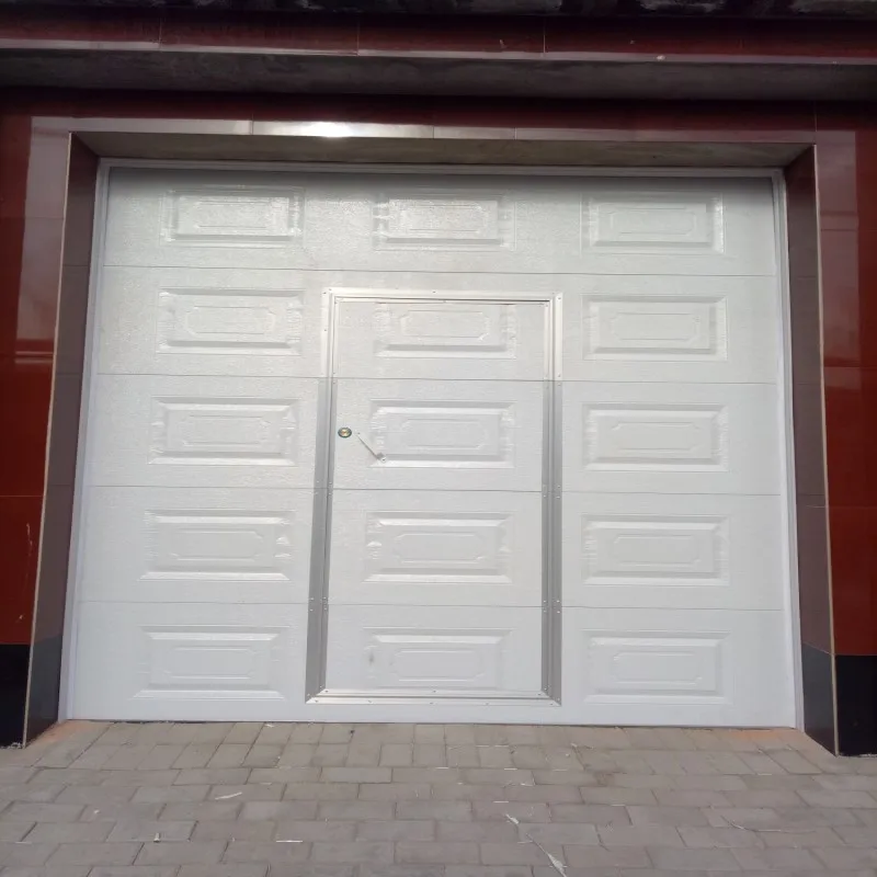 Finger Protection Garage Door With Small Pedestrian Access Door For Homes