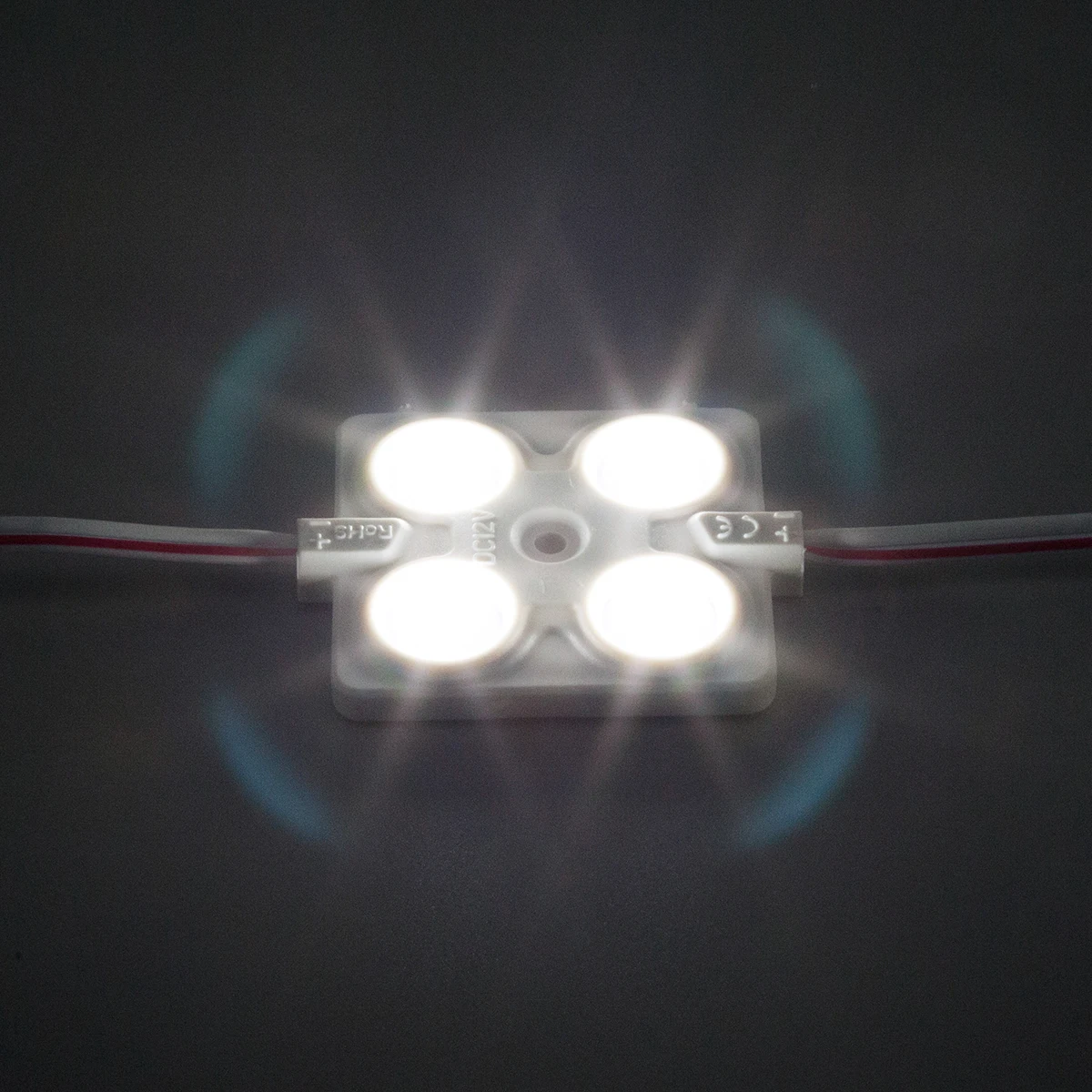 Import Chip SMD 2835 4 LED Module Lighting DC12V IP68 Waterproof Superbright Red Blue Green White Led Modules