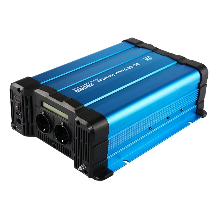 Vehicle 2000W Car Power Inverter Converter DC 12V to AC 220V USB Adapter Portable Voltage Transformer Car