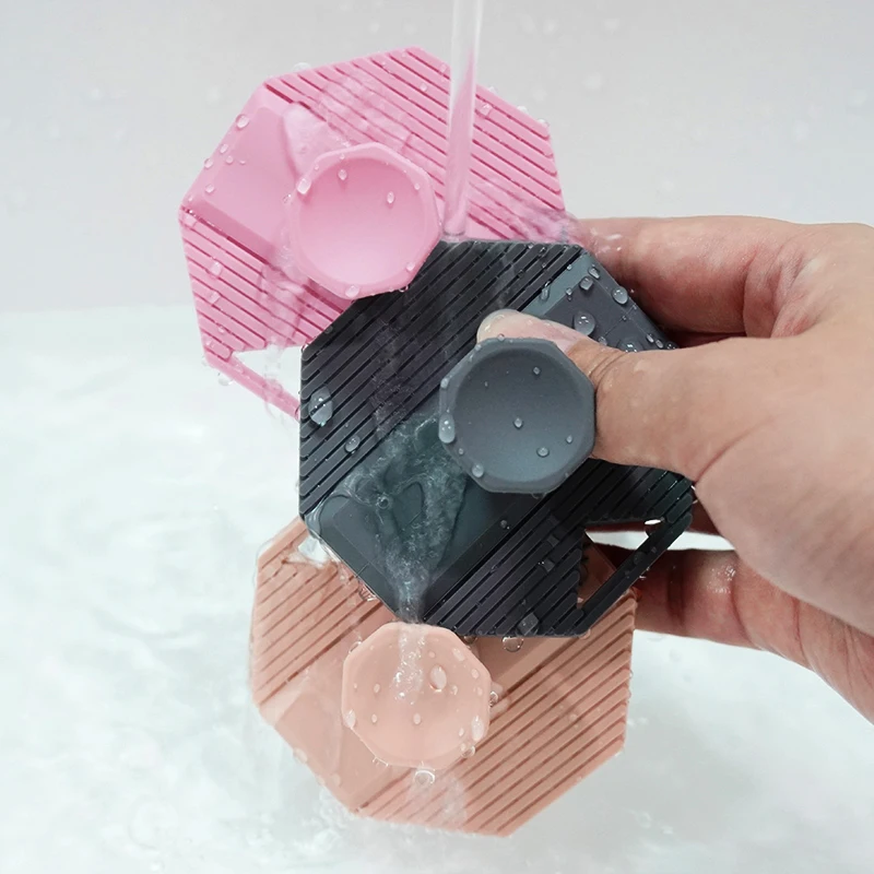 Handheld Facial Tool Deep Cleansing Facial Cleansing Brush Face Exfoliator Scrubber for Face Cleanser Brush with Hook