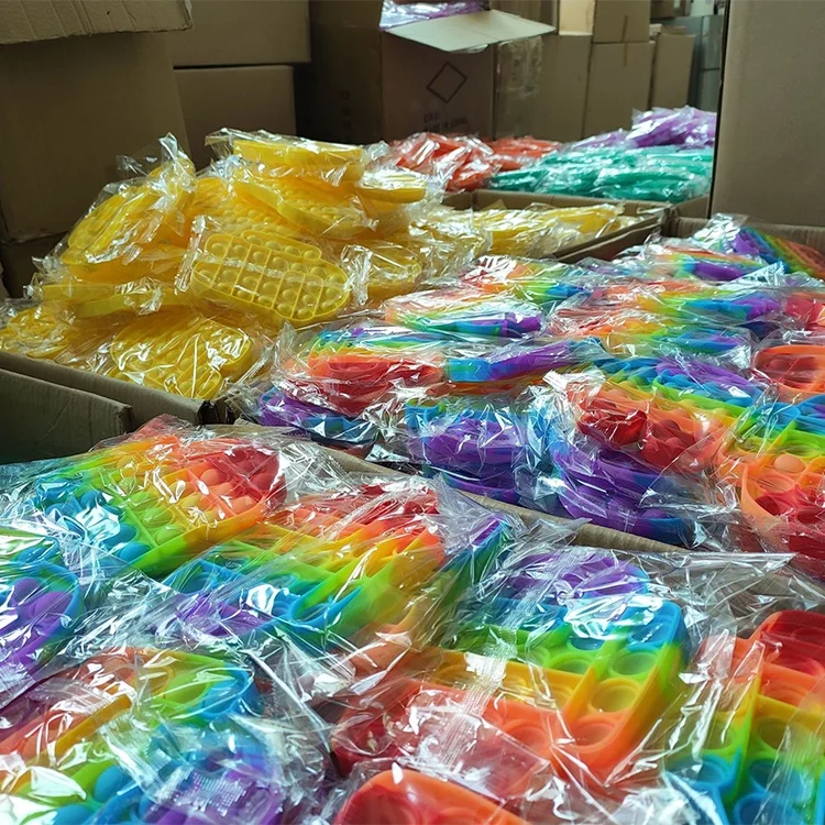 
2021 Hot Sale Among us Push Silicone Bubble Fidget Toy Autism Game Stress Relief Toys Sensory Amongus Figit For Kids Children 