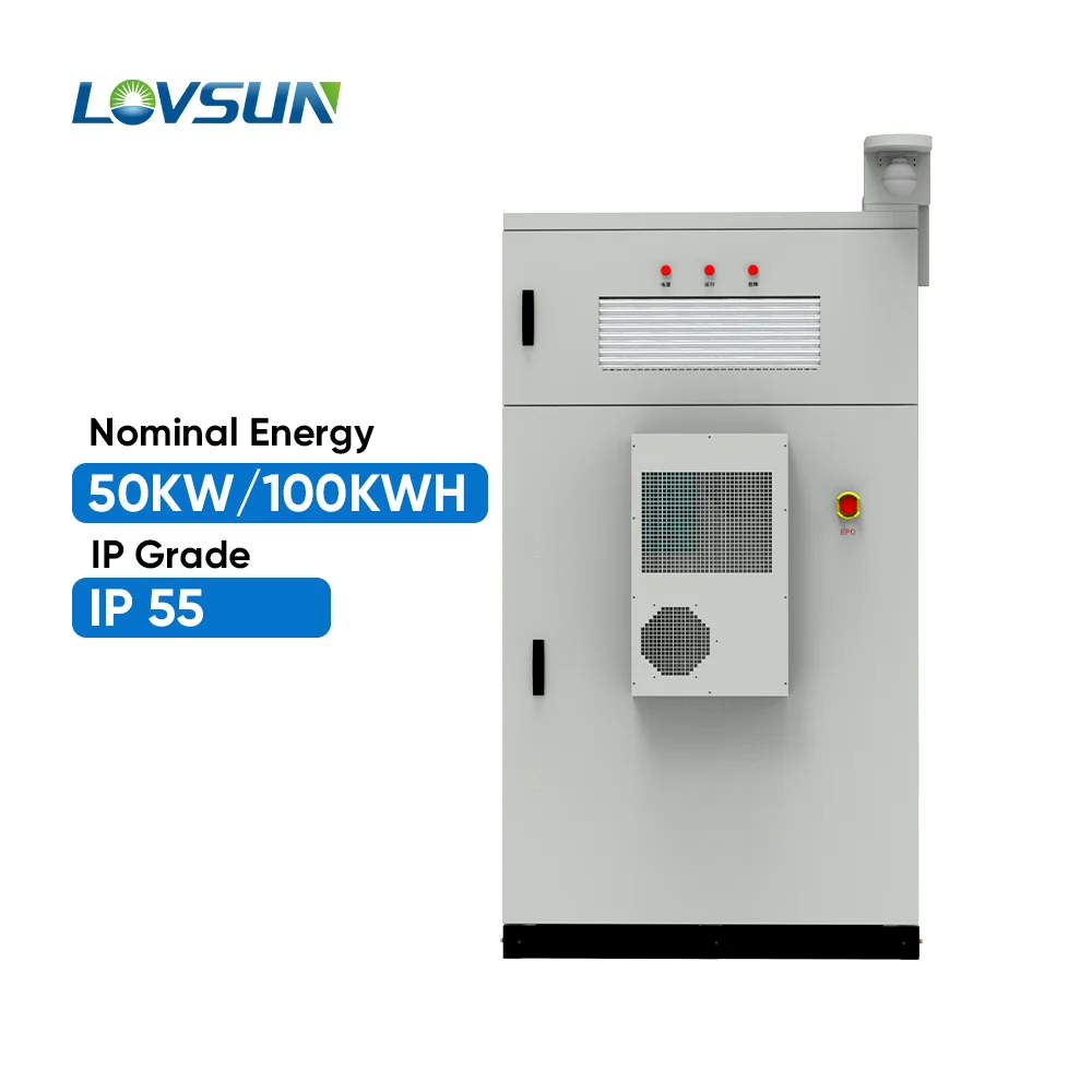 Solar Panels System 50kw/100kWh Cabinet Solar Power Energy Storage System 100kW/215kWh Solution Ess For Factory