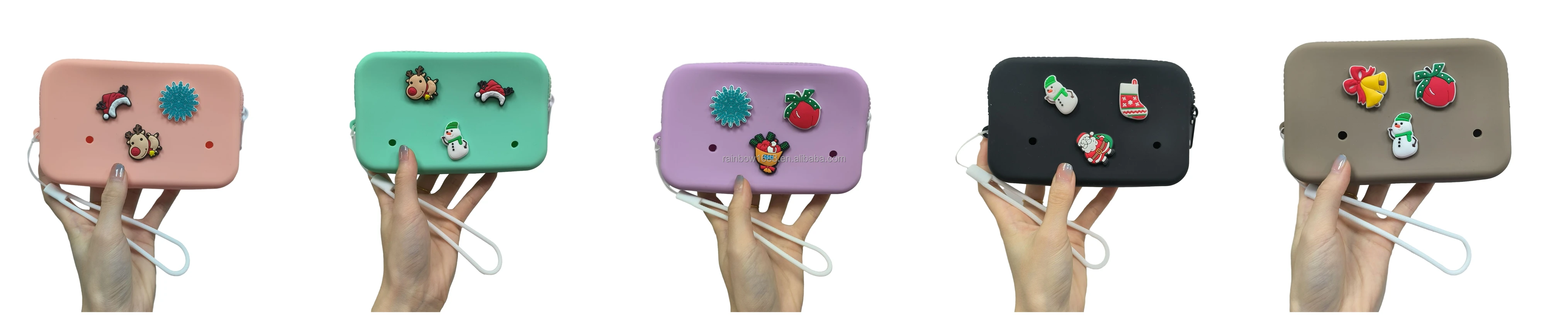 Girls Cute Animal Wallet Small Silicone Bags Custom Cartoon Kids Coin Purse Bulk Wholesale Silicone Coin Purse