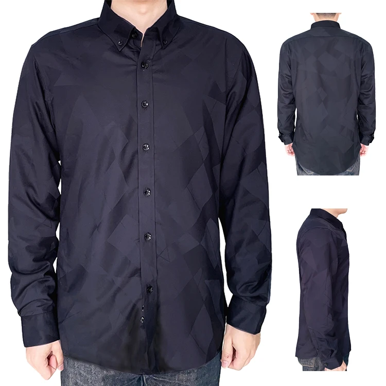 china fabric manufacturer custom recycled bamboo polyester shirt with fleece lining for men good quality