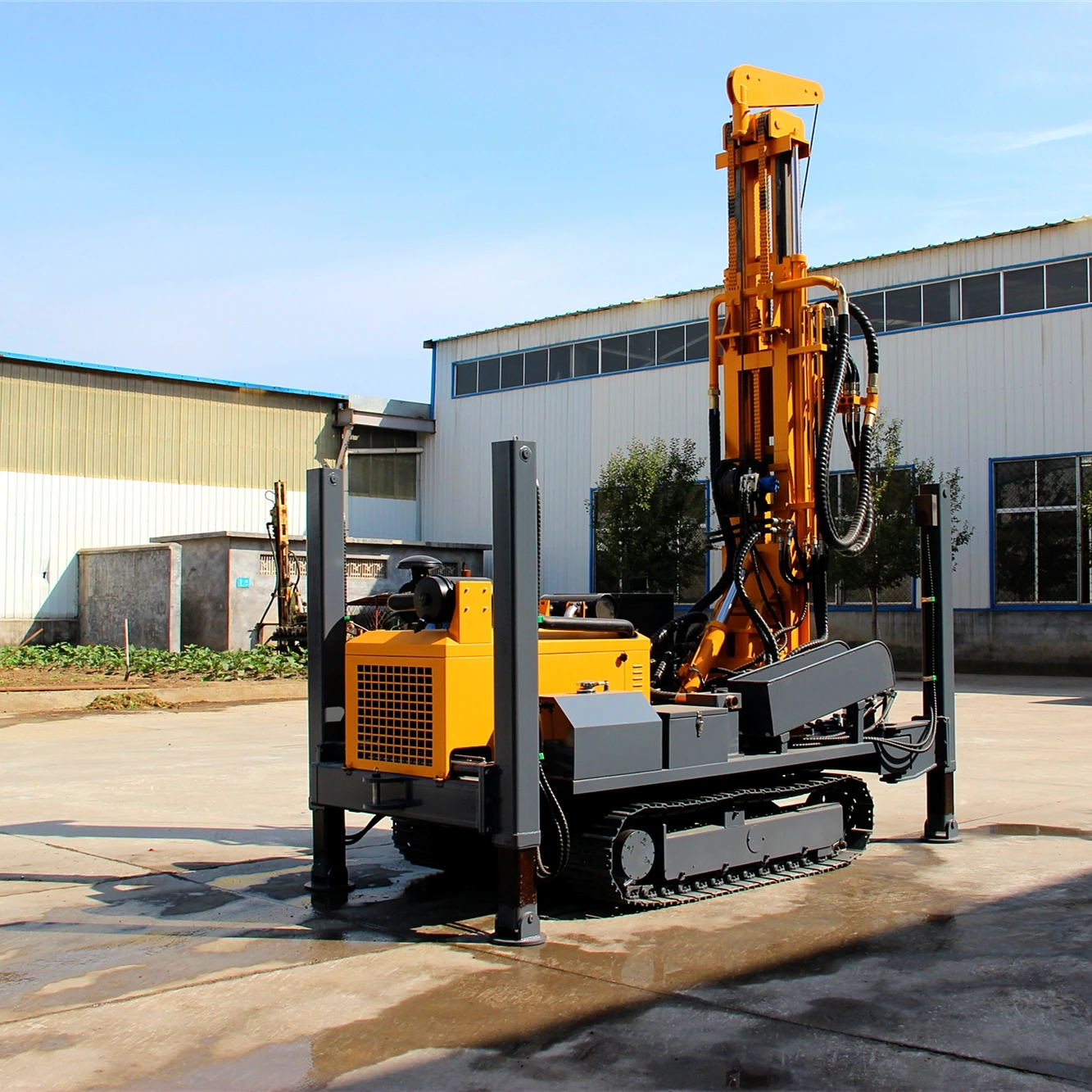 200m 300m 400m 500m 600m 700m  800m 1000m DTH Crawler underground Water Well Drilling Machine Blasting Hole Drill Rig