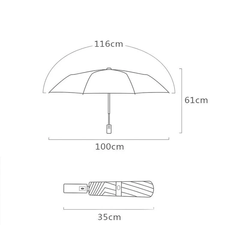 Customized Pattern Black UV Coated Customized Color Logo Rain Umbrella Easy To Carry 3 Folding Umbrella With LOGO