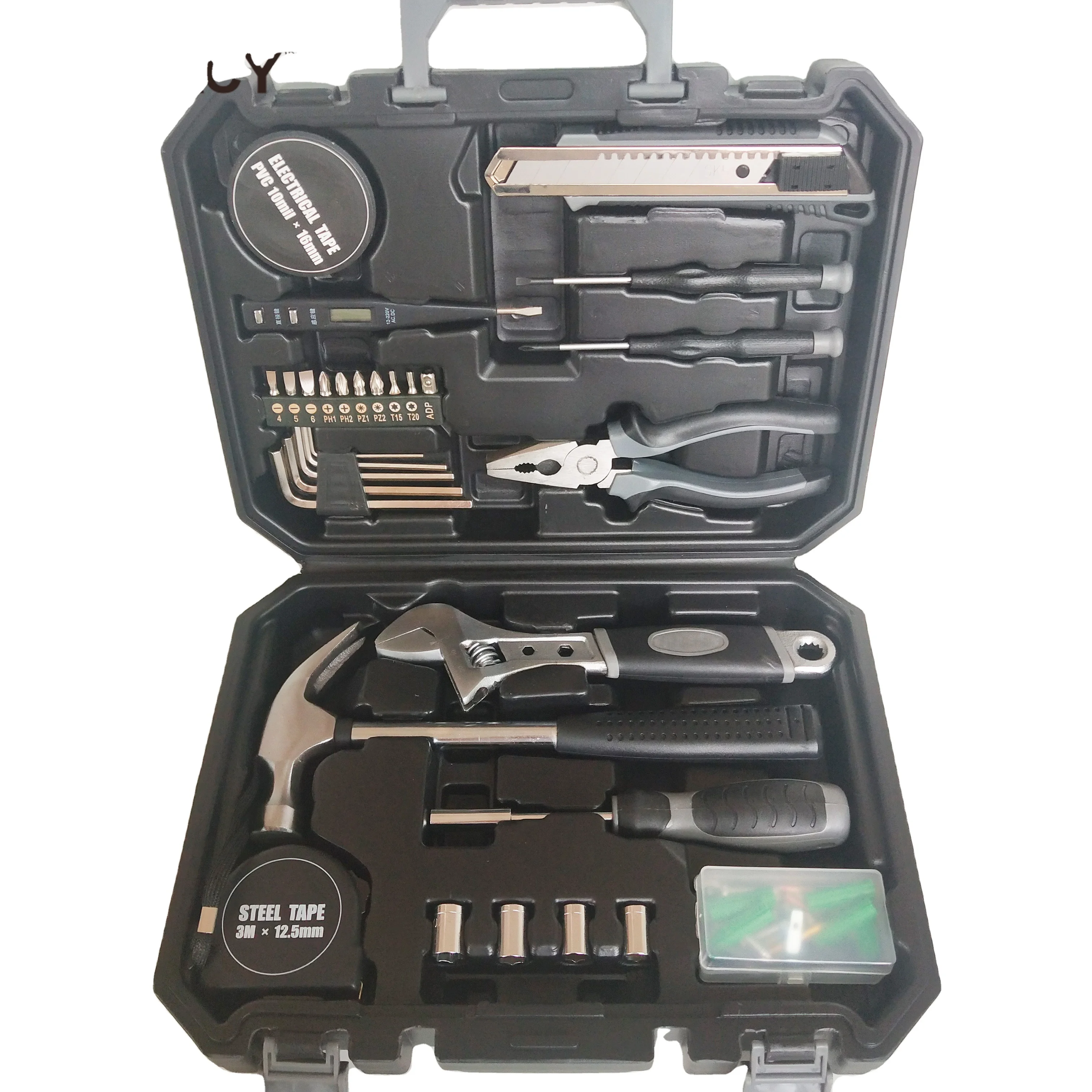 60pcs TOOL KIT - Multi-function Hand Tool Kit Home with Plastic Tool Storage Box