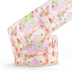 3 Inch New Style Custom  Colorful Printed Thermal Transfer Grosgrain Ribbon
