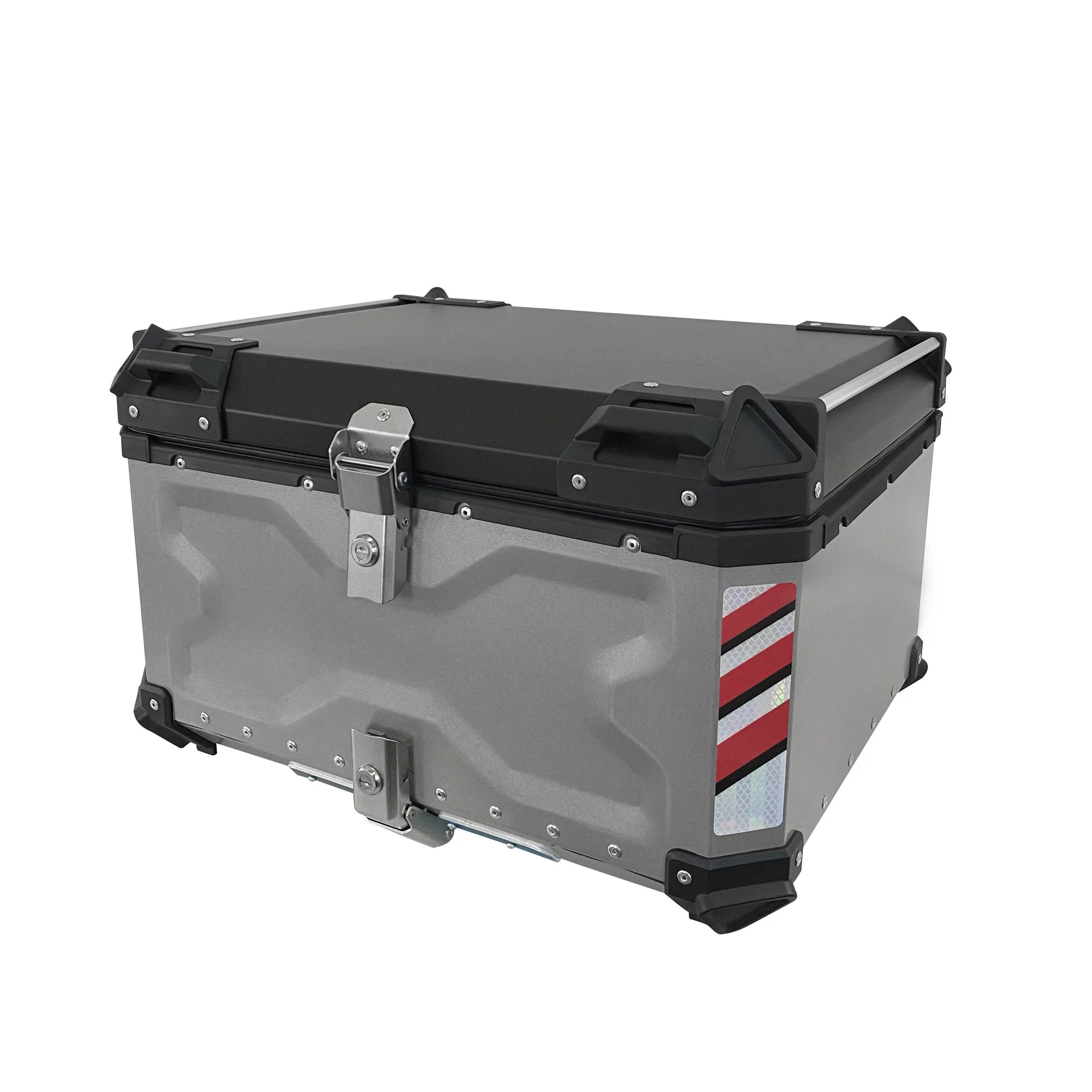 80L X дизайн кофр для мотоцикла из алюминия хранения багажа сзади верхней крышке велосипед компьютерной приставки к телевизору мотоцикл ящик алюминиевого