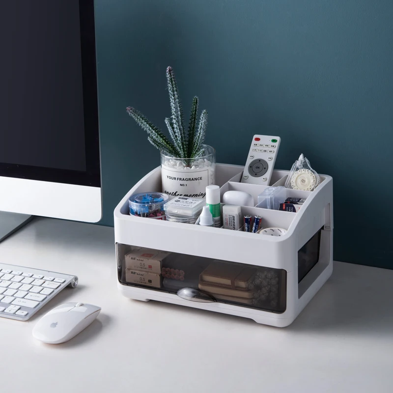 Factory Drop-Shipping Fast Dispatch Direct Multifunction Clear Plastic Desk Drawer Cosmetic Beauty Makeup Organizer Storage Box