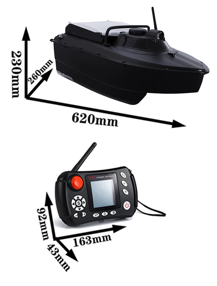 JABO2CG-36A Black GPS Auto Navigation Fish Finder Bait Boat Auto baiting robot