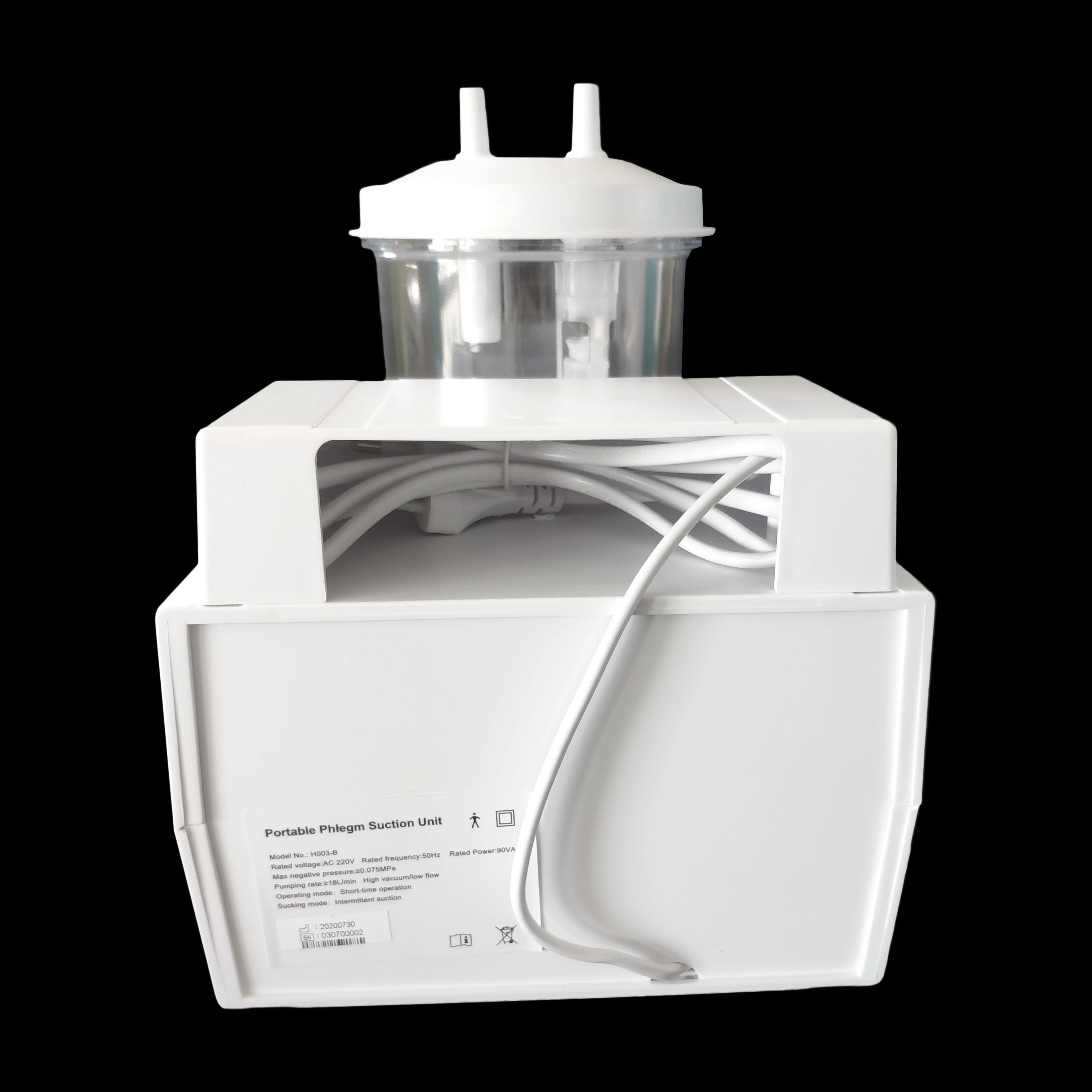 Medical Electric Hospital Surgical Sputum Aspirator Oil-Free Portable Phlegm Suction Machine With Negative Pressure Pump