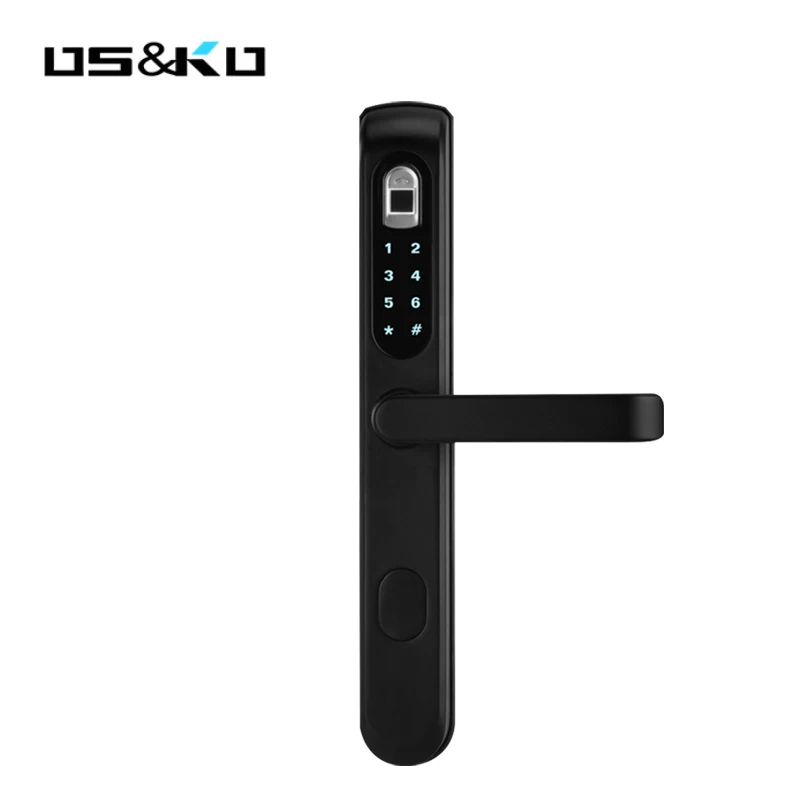 Fingerprint Smart Door Lock Touch Screen Digital Password Biometric Electronic Lock Key for Home Office 2019