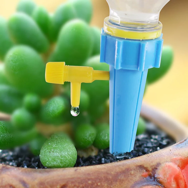 Plant Adjustable Plant Self Watering Spikes with Valve For Plants Flower Household Bottle Automatic Waterer Dripper