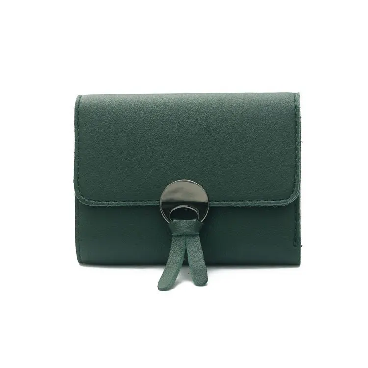 Ladies Short Wallet Colorful PU Leather Wallet Cash Envelop Women Wallet