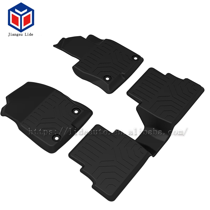 2 Row Liner Set Black TPE Floor Mat for Mazda CX-5 2017-2019