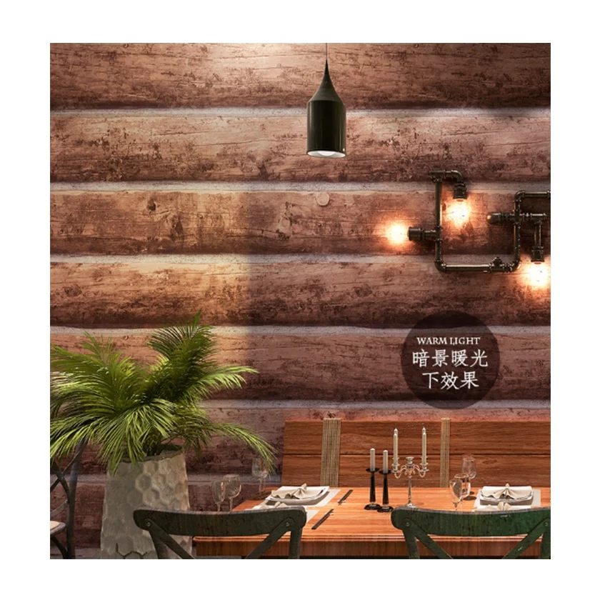 Restaurant Decoration Wallpaper Wall Stickers Rolls